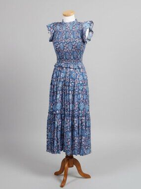 Perry Walker blue and pink dress, size XS, NEW WITH TAGS!